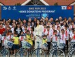 Đệ nhất phu nhân Hàn Quốc Kim Keon Hee dự sự kiện trao tặng xe đạp cho trẻ em tại Làng trẻ em SOS.