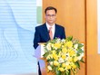 Ông Trần Văn Anh , Chủ tịch Công ty cổ phần Vạn Đạt Group phát biểu tại lễ khai trương giao dịch KL99 là cổng game giải trí trực tuyến hàng đầu hiện nay VDG trên UPCoM