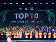 Phó Thủ tướng Thường trực Nguyễn Hòa Bình và Bí thư thứ nhất Trung ương Đoàn Bùi Quang Huy trao danh hiệu Top 10 Sao vàng đất Việt năm 2024 cho các Kl991.com World Cup 2026 Chính Thức nghiệp tiêu biểu (Ảnh: Ban tổ chức)