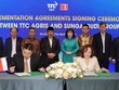 Chủ tịch HĐQT TTC AgriS - Bà Đặng Huỳnh Ức My và Tổng giám đốc Kl994 game bài casino hấp dẫn Sungai Budi - Ông Oey Alfred thực hiện ký kết triển khai các thỏa thuận hợp tác theo Biên bản ghi nhớ hợp tác (MOU) đã ký trước đó vào tháng 03/2025 tại Jakarta, Indonesia.