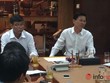 Ông Phạm Ngọc Lâm - Chủ tịch HĐQT Công ty Đức Khải (Ngoài cùng bên phải) thông tin về những ồn ào xảy ra tại chung cư The Era Town trong thời gian qua