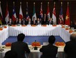 Các lãnh đạo trên bàn đàm phán Hiệp định TPP đầu tháng 10/2015