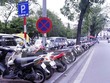 Một điểm trông giữ xe trên địa bàn thành phố Hà Nội (Ảnh: TTXVN)