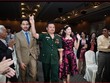 Bị can Lê Xuân Giang (mặc quân phục) tại một cuộc hội thảo của Liên kết Việt