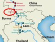 Vị trí của thủy điện Cảnh Hồng (Jinghong). Các chấm tròn là vị trí các đập. Đồ họa: Michael Buckley