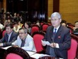 Đại biểu Quốc hội tỉnh Nam Định Nguyễn Anh Sơn phát biểu ý kiến. (Ảnh: An Đăng/TTXVN)