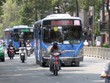 Xe buýt ở Thành phố Hồ Chí Minh. (Ảnh: Hoàng Hải/TTXVN)