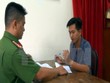 Đối tượng Tuấn tại cơ quan điều tra. (Nguồn: TTXVN)
