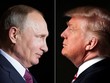 Tổng thống Nga Putin (trái) năm thứ 4 liên tiếp đứng đầu danh sách những người có ảnh hưởng nhất thế giới của Forbes, trong khi tổng thống đắc cử Mỹ tăng bậc từ 72 năm ngoái lên thứ hai năm nay. Ảnh: Reuters