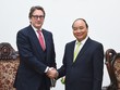 Thủ tướng Nguyễn Xuân Phúc tiếp ông Philip Falcone. Ảnh: VGP/Quang Hiếu