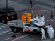 Hiện trường vụ đâm xe ở New York. Ảnh: Reuters.