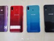 Ảnh được cho là Galaxy A6s với camera kép, mặt lưng nhiều màu.