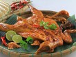 Gà đốt lá chúc - món chỉ ngon khi ăn ở An Giang