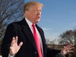 Tổng thống Mỹ Donald Trump phát biểu bên ngoài Nhà Trắng hồi tháng 12/2018. Ảnh: AFP.