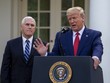 Tổng thống Donald Trump họp báo tại Nhà Trắng ngày 29/3. Ảnh: AFP.