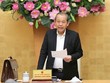 Phó Thủ tướng thường trực Trương Hoà Bình chủ trì cuộc họp xử lý 12 dự án yếu kém ngành Công Thương, ngày 3/4. Ảnh: VGP.