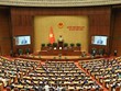Tân Chủ tịch Quốc hội Trần Thanh Mẫn phát biểu nhậm chức.