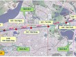Bình đồ hướng tuyến metro số 3, ga Hà Nội - Hoàng Mai.