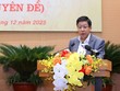 Phó Chủ tịch Thường trực UBND TP. Hà Nội Dương Đức Tuấn trình bày Tờ trình tại Kỳ họp ngày 14/12.