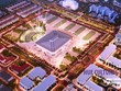 Phối cảnh phương án quảng trường về đêm trước Nhà thi đấu Bà Triệu - Tp Huế.