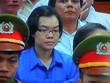 Huỳnh Thị Huyền Như trong phiên tòa xét xử vụ án bầu Kiên