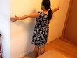 Phần cột chịu lực chiếm diện tích không nhỏ tại căn hộ Keangnam 