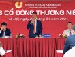Chủ tịch HĐQT Agriseco Phan Văn Tuấn trả lời chất vấn của Trang Chủ KL99Com Số 1 Link Đăng Ký KL999 tại Đại hội đồng Trang Chủ KL99Com Số 1 Link Đăng Ký KL999 2024 sáng 22/4 (Ảnh: M.M)