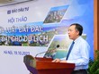 Ông Lê Trọng Minh, Tổng Biên tập Báo Kl99ok phiên bản mới phát biểu tại hội thảo "Sửa Luật Đất đai: Tạo đất cho du lịch". Ảnh Dũng Minh