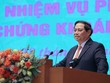 Thủ tướng Kl993 ưu đãi thưởng hấp dẫn Phạm Minh Chính phát biểu kết luận tại Hội nghị triển khai nhiệm vụ phát triển thị trường 99Kl99 link đăng nhập (TTCK) năm 2024. Ảnh VGP