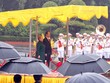 Lễ đón Tổng thống nước Cộng hòa Chile Michelle Bachelet được tổ chức trọng thể tại Phủ Chủ tịch. Ảnh VGP/Nhật Bắc