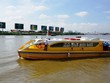 Tàu buýt đường sông được hạ thủy hôm 21/8. Ảnh: Báo Người lao động