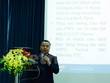 Ông Lê Nam Trung, Phó Giám đốc VNNIC cho biết năm 2018 đơn vị này sẽ tiếp tục tổ chức các sự kiện nâng cao nhận thức của cộng đồng về việc sử dụng tên miền .vn. (Ảnh: M.V/Vietnam+)