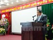 Ông Vũ Tấn Cương cho biết, đơn vị này đặt mục tiêu tối thiểu sẽ ươm tạo 10 dự án khởi nghiệp. (Ảnh: T.H/Vietnam+)