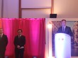 (Từ phải qua trái) Quốc vụ khanh bên cạnh Bộ trưởng Châu Âu và Ngoại giao Pháp Jean-Baptiste Lemoyne, Trưởng Ban Đối ngoại Trung ương đảng Hoàng Bình Quân và Đại sứ Pháp tại Việt Nam Bertrand Lortholary dự Lễ khởi động các hoạt động kỷ niệm 45 năm thiết lập quan hệ ngoại giao Việt - Pháp (Ảnh: Thành Đạt)