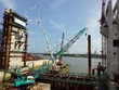 Cống kiểm soát triều Mương Chuối lớn nhất trong 6 cống thuộc dự án chống ngập 10.000 tỷ đồng của TP HCM. Ảnh: Hữu Công.