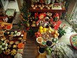 Mâm cơm cúng tất niên với hơn 40 món của nữ tiến sĩ văn hóa