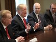 Tổng thống Trump tuyên bố mức thuế trong cuộc gặp với các nhà Kl994 nhà cái bóng đá world cup nhôm thép của Mỹ hôm 1/3. Ảnh: AFP.