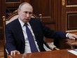 Tổng thống Nga Putin trong cuộc họp tại Moscow ngày 9/4. Ảnh: AFP.