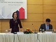 Bà Nguyễn Thị Kim Anh, Vụ trưởng Vụ Pháp chế (Bộ NN&PTNT) và ông Đậu Anh Tuấn, Trưởng Ban Pháp chế VCCI chủ trì Hội thảo. Ảnh: VGP/Thu Lê