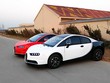 Ôtô điện nhái kiểu dáng Bugatti Chiron. Ảnh: Carscoops. 