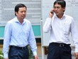 Ông Võ Quang Huy, Kế toán trưởng Vietsovpetro (trái) và ông Từ Thành Nghĩa, Tổng giám đốc Vietsovpetro.