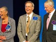 Từ trái sang là Alice Walton, Jim Walton và Rob Walton chụp cùng nhau năm 2011. Ảnh: Bloomberg