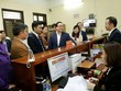 Bí thư Thành ủy Hà Nội Hoàng Trung Hải thăm bộ phận một cửa.