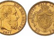 Những đồng tiền vàng mà nhóm công nhân tìm thấy trong căn nhà hoang có in chân dung vua Leopold II. (Nguồn: FN).
