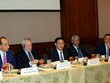 Phó Thủ tướng Vương Đình Huệ trong cuộc làm việc với lãnh đạo Phòng Thương mại Mỹ.