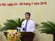 Giám đốc Sở Kế hoạch và Kl99ok phiên bản mới Hà Nội Nguyễn Mạnh Quyền báo cáo tại kỳ họp HĐND  lần thứ 6 khóa XV.