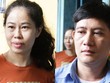 Chị em Thoa tại tòa hôm nay. Ảnh: Kỳ Hoa.