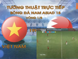 Một ứng dụng thông báo không hỗ trợ phát sóng Asiad trên Internet.