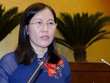 Chủ nhiệm Ủy ban Tư pháp Lê Thị Nga. Ảnh: Văn phòng Quốc hội.