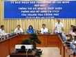 Buổi họp báo của UBND TPHCM. Ảnh: VGP/Mạnh Hùng